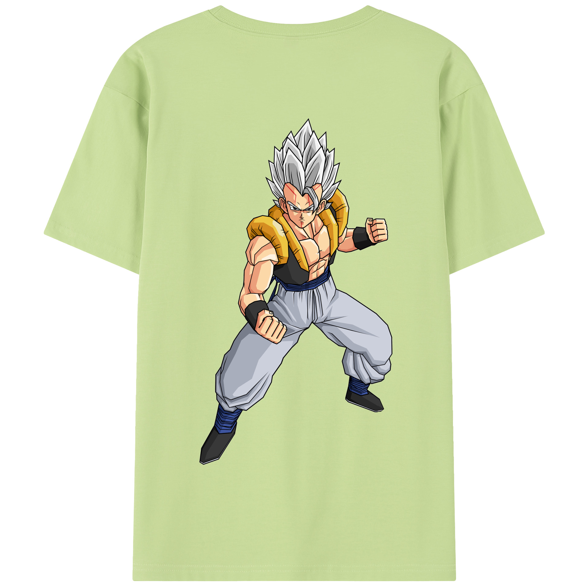 （画像用） ドラゴンボール ベジータ四世（Bejīta Yonsei）DRAGON BALL Vegeta IV 綿100％半袖Tシャツ（背面プリント）